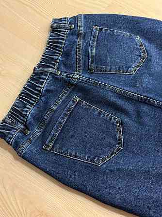 Юбка женская джинсовая Vanver 8239 с разрезом миди на резинке большие размеры синяя, синий, З2, 32, 93 см, 110 см Киев