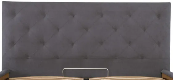 Кровать Двуспальная Bristol VIP 180 х 200 см Мисти Dark Grey С дополнительной металлической цельносварной рамой Темно-серый Киев