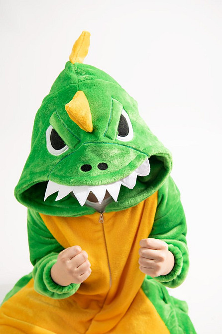 Дитяча піжама-кигурумі Дракон, велсофт,топ Київ - фото 3