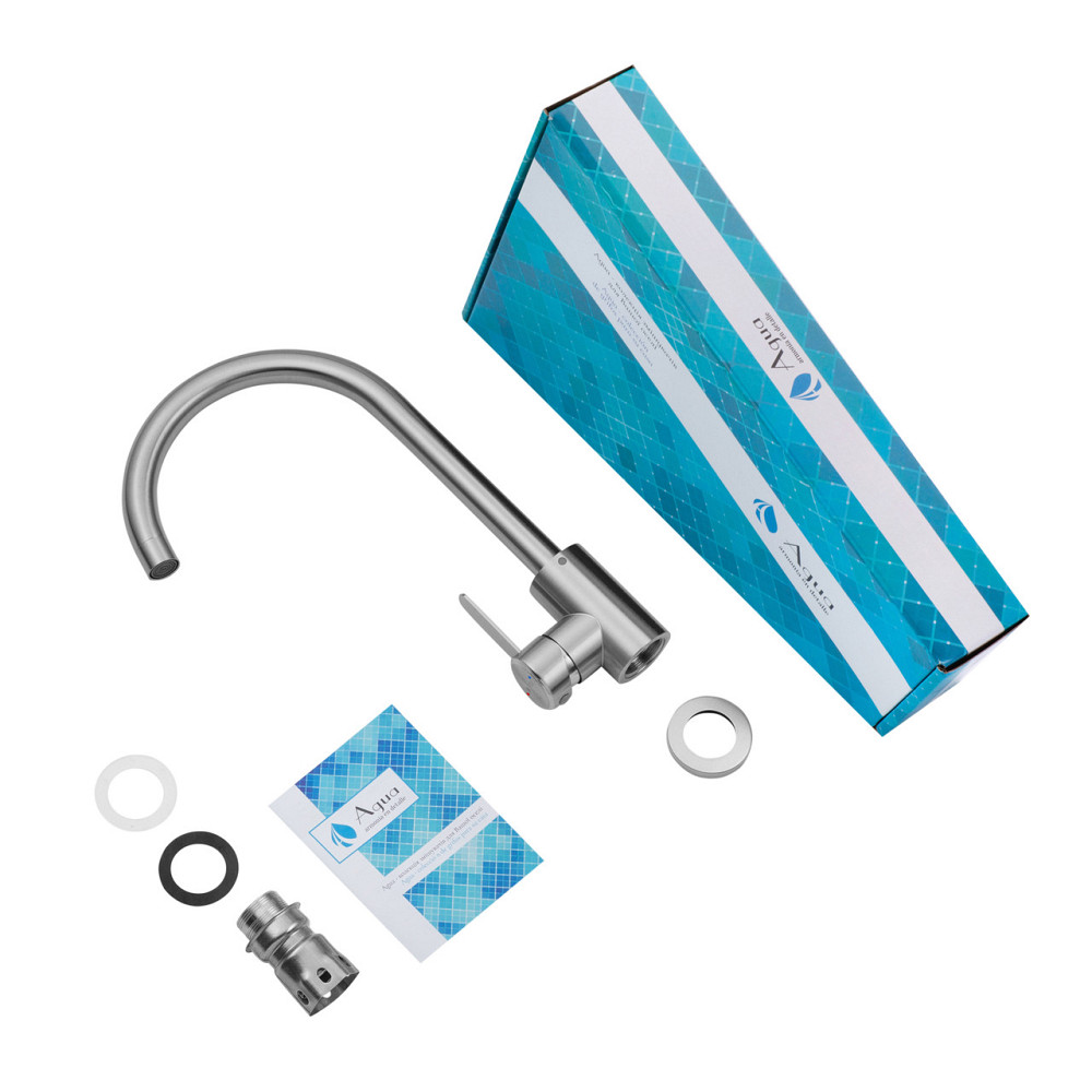 Змішувач для кухні Agua Elposo-INOX035 Київ - фото 9