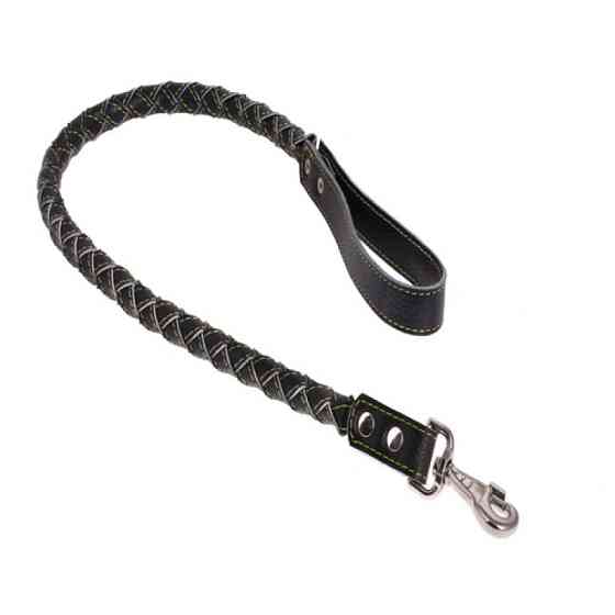 779 Повідець шкіряний "КЛАСИК" плетіння, КОЛО (ширина 25 мм, довжина 1.15 м) Вінниця