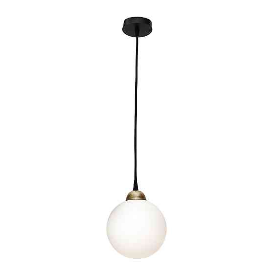 Светильник подвесной MSK Electric Luna со стеклянным плафоном шар под лампу Е27 PL 2026 BK Одесса