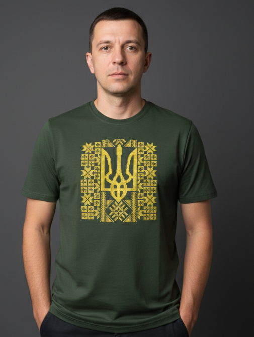 Патріотична футболка з Тризубом Київ - фото 2