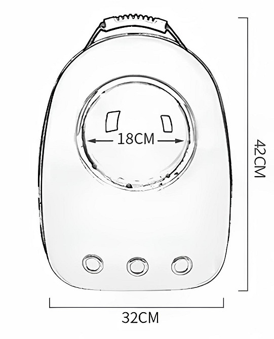 Рюкзак для транспортування кішок та собак RESTEQ, що дихає рюкзак для домашніх тварин з ілюмінатором Київ - фото 8