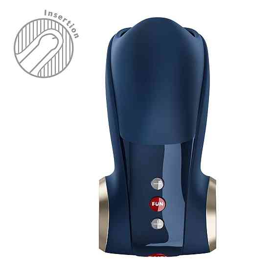 Мастурбатор для головки пеніса Fun Factory COBRA LIBRE II Nightblue, 2 мотори, гра без рук Sex Aura Київ