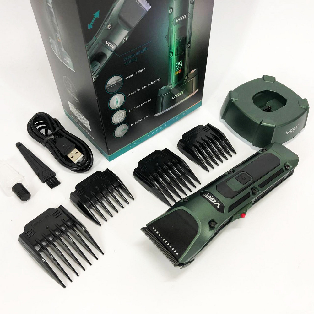 Практичная машинка для стрижки волос VGR, Машинка-триммер 3 в 1 для стрижки волос LI-80 Львов - изображение 19
