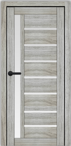 Двері міжкімнатні Syndicate doors SD-101 Санома градже скло сатин 900х2000 мм Київ - фото 1