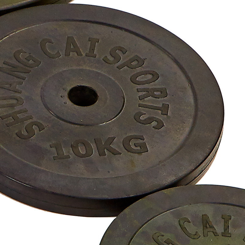 Штанга пряма з прогумованими блінами на 83 кг довжина-1,8 м SPORTS 1139-83R Київ - фото 6