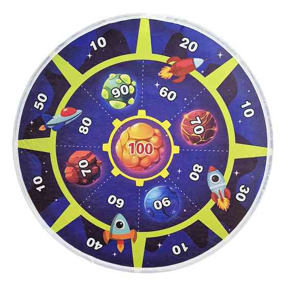 Детский дартс 3888-22A диаметр поля 72 см, подсветка Винница