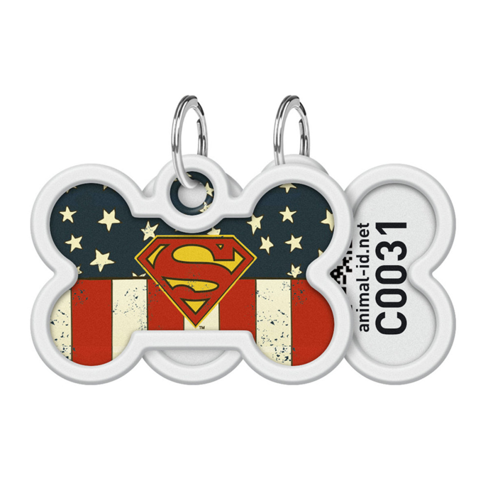 Адресник для собак и кошек металлический WAUDOG Smart ID с QR паспортом, рисунок 