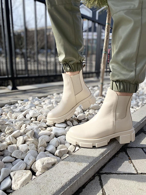 Черевики жіночі GREMMY 604 бежеві (весна-осінь, шкіра натуральна) (4305) 41 Коломыя - изображение 1