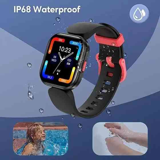 Дитячий смарт-годинник Kids Fitness Tracker H39 Фіолетовий (IP68, Екран 1.4", Магнітна зарядка, Англійська версія) Київ