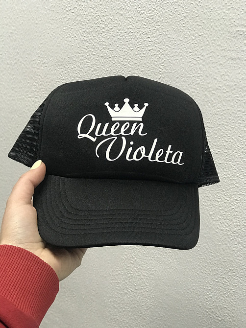 Кепка- тракер із принтом King/Queen і ім'ям. Чернівці - фото 2