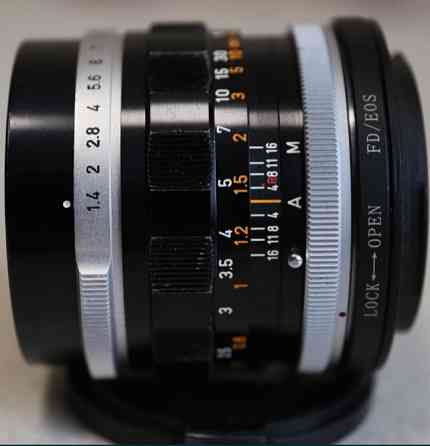 Об'єктив: CANON 50/1.4 FL FD+ адаптер. Київ