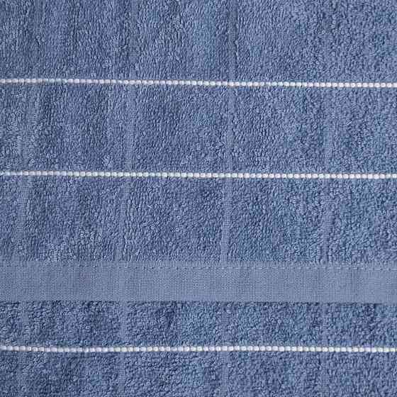 Махровий кухонний рушник зі смужками 30х50 см 400г/м2 GM Textile (Синій) Суми
