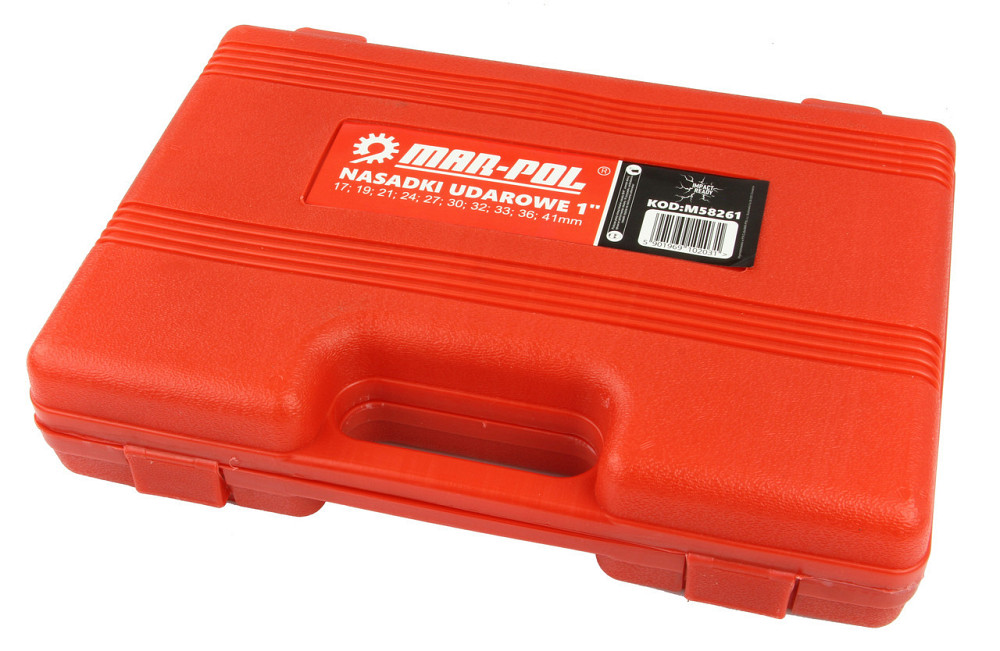 Набор ударных торцевых головок 10 элементов 17-41 мм с кейсом Mar-Pol (M58261) Нововолынск - изображение 5