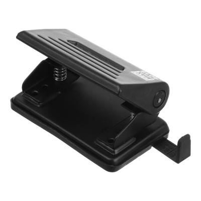 Діркопробивач Buromax пластиковий, до 12 аркушів, 110 х 82 х 65 мм, чорний (BM.4018-01) Вінниця - фото 2