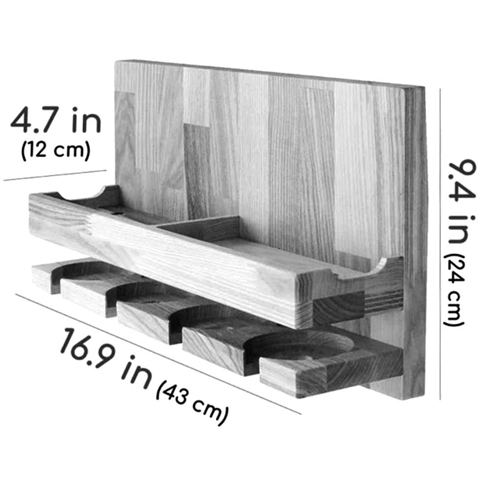 Настенная винная полка 