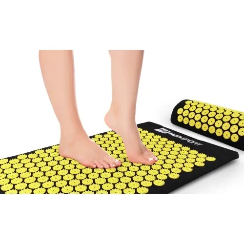 Мат для акупунктури Hop-Sport C072 чорний із жовтим Київ