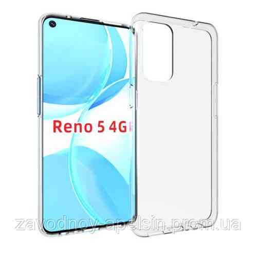 Oppo Reno 5 ультратонкий чохол прозорий Одеса
