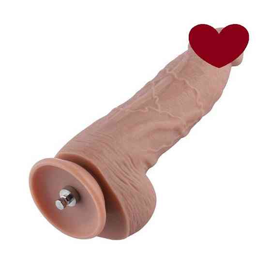 Гнучкий фалоімітатор для секс-машин Hismith 9.25″ Silicone Dildo, система KlicLok Sex Aura Київ