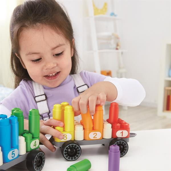 Конструктор PolyM Веселковий поїзд з цифрами 63 деталі (760022) Харків - фото 19