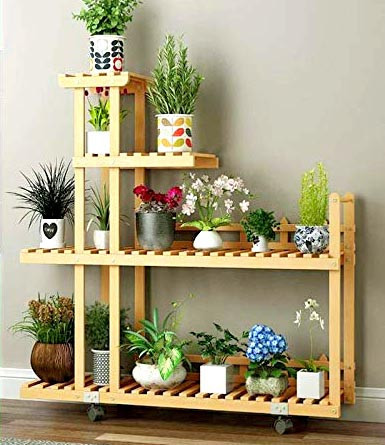 Підставка для квітів "Сарсель" на коліщатках ваніль Миколаїв - фото 1