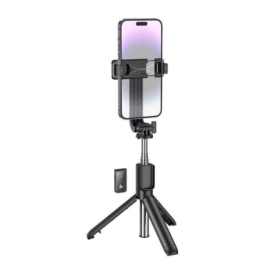 Селфі-монопод BOROFONE BY11 Happy live broadcast holder Black Київ - фото 3