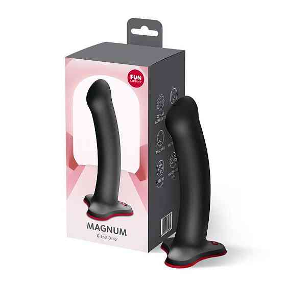 Фаллоимитатор Fun Factory MAGNUM Black, очень гибкий, длина 18,3 см, диаметр 3,7 см Sex Aura Киев