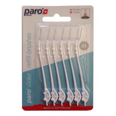 Щетки для межзубных промежутков Paro Swiss slider сменные размер XS 6 шт. (7610458010310) Винница - изображение 1