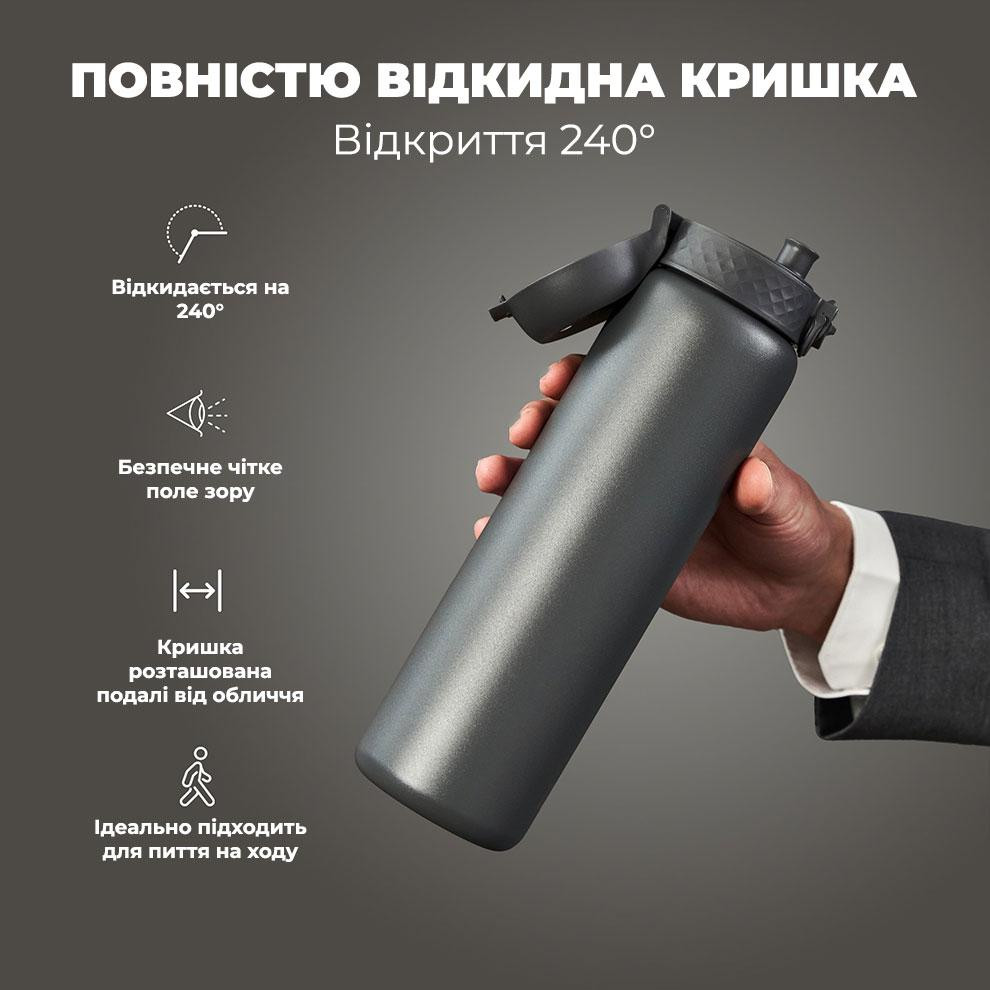Пляшка для води металева вакуумна ION8 920 мл. Vacuum Insulated, Grey Кам'янське - фото 3