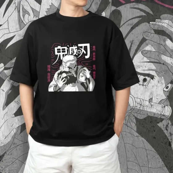 Футболка для подростка мальчика с принтом Клинок, рассекающий демонов Танджиро і Незуко Размер 160 Anime10389 Днепр