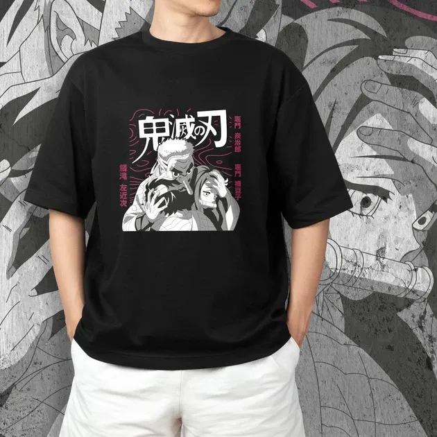Футболка для підлітка хлопчика з принтом Клинок, рассекающий демонов Танджиро і Незуко Розмір 160 Anime10389 Дніпро - фото 3