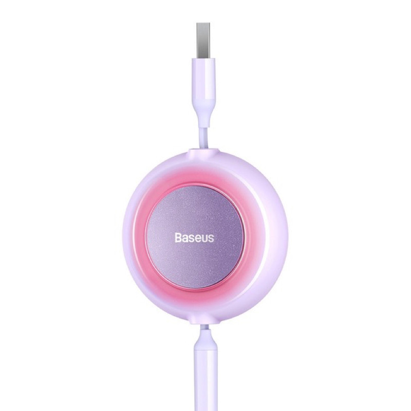 Кабель Baseus Bright Mirror 2 Series Retractable 3-in-1 Fast Charging  Data Cable USB to M+L+C 3.5A 1.1m Purple Киев - изображение 7