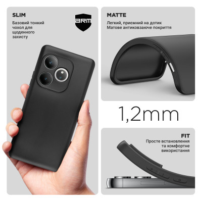 Чохол до мобільного телефона Armorstandart Matte Slim Fit Realme GT 6 / GT 6T / GT Neo 6 / GT Neo 6 SE Camera cover Black (ARM77856) Вінниця - фото 3