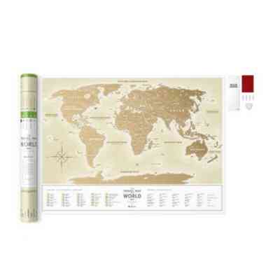 Скретч карта 1DEA.me Travel Map Gold World украинский (13001) Винница