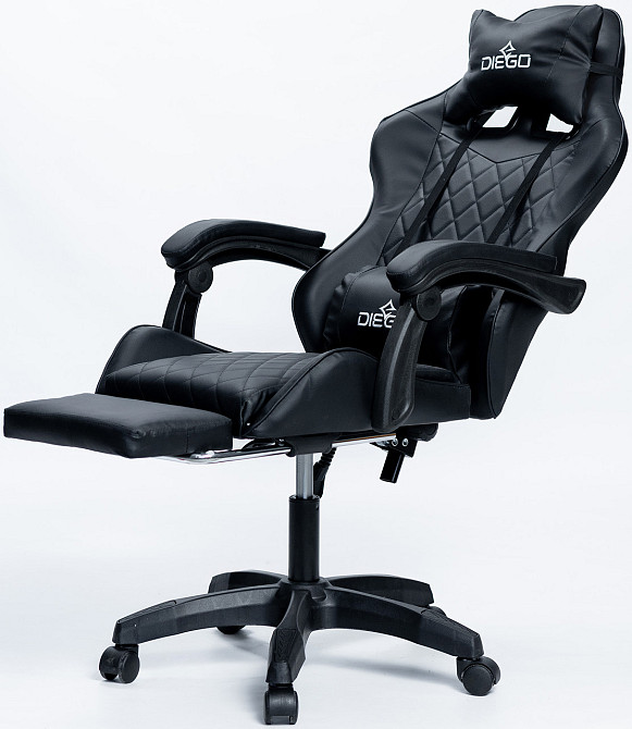 Крісло геймерське DIEGO AERO Full Black Київ - фото 9