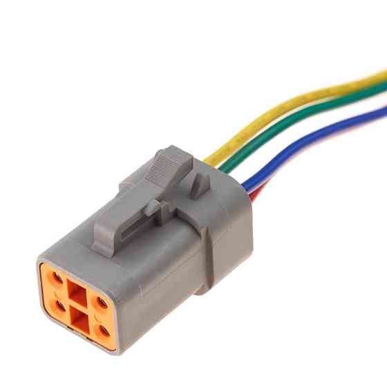 Роз'єм конектор с проводом, 4-кон., Спецтехника, DTP06-4S, ATP06-4S, DEUTSCH Америка, CAT, JCB, MAN 47646 Київ