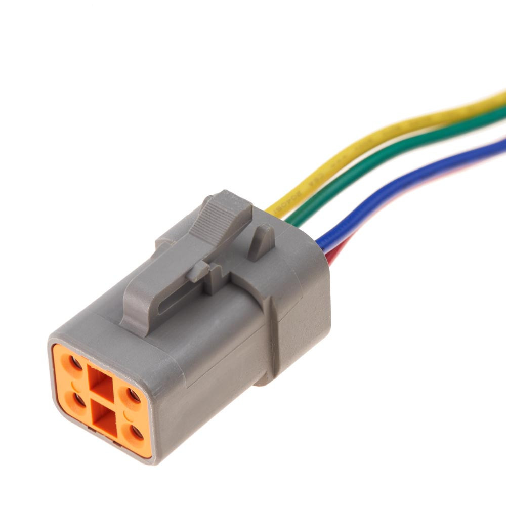 Роз'єм конектор с проводом, 4-кон., Спецтехника, DTP06-4S, ATP06-4S, DEUTSCH Америка, CAT, JCB, MAN 47646 Київ - фото 1