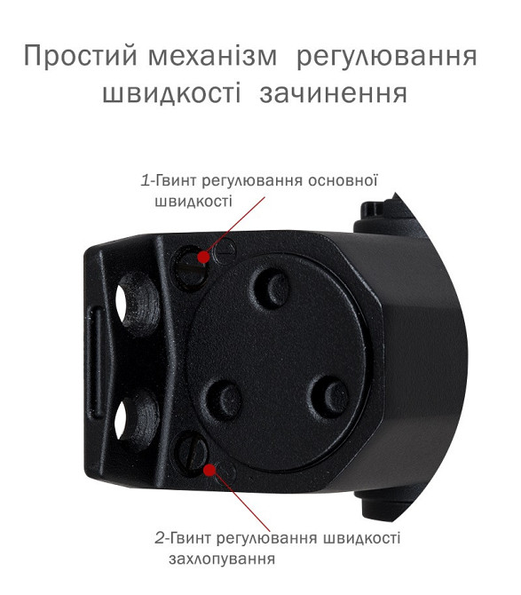Дотягувач дверей RYOBI 9903 black 65 кг Київ - фото 6