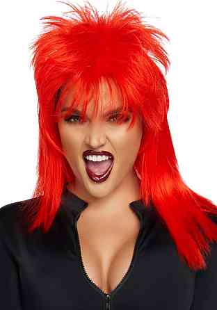 Перука рок-зірки Leg Avenue Unisex rockstar wig Red, унісекс, 53 см Sex Aura Київ