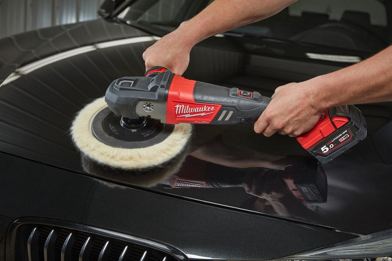 Машина полірувальна кутова акумуляторна MILWAUKEE M18 FAP180-0X, O диска 180мм, (+ полірувальна платформа, Одеса - фото 3