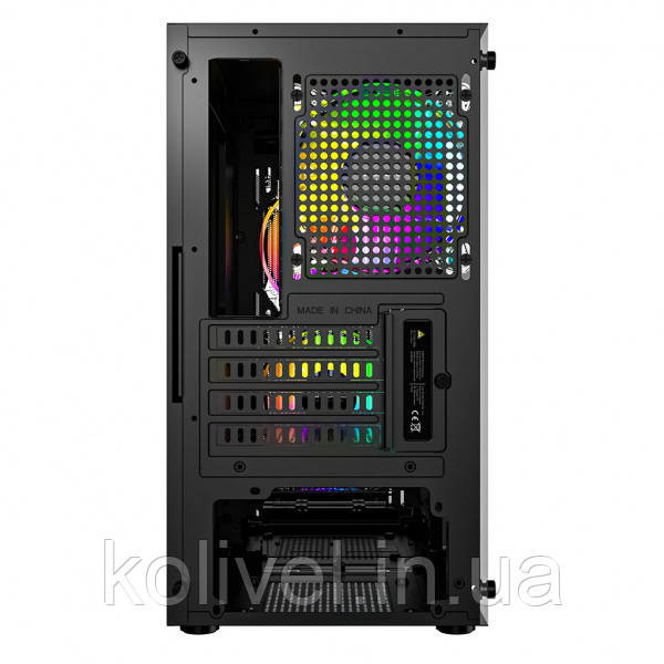 Корпус LogicConcept ATOS MESH+GLASS ARGB fans 3x120mm BLACK без БЖ mATX (AM-ATOS-10-0000000-0002) Киев - изображение 9