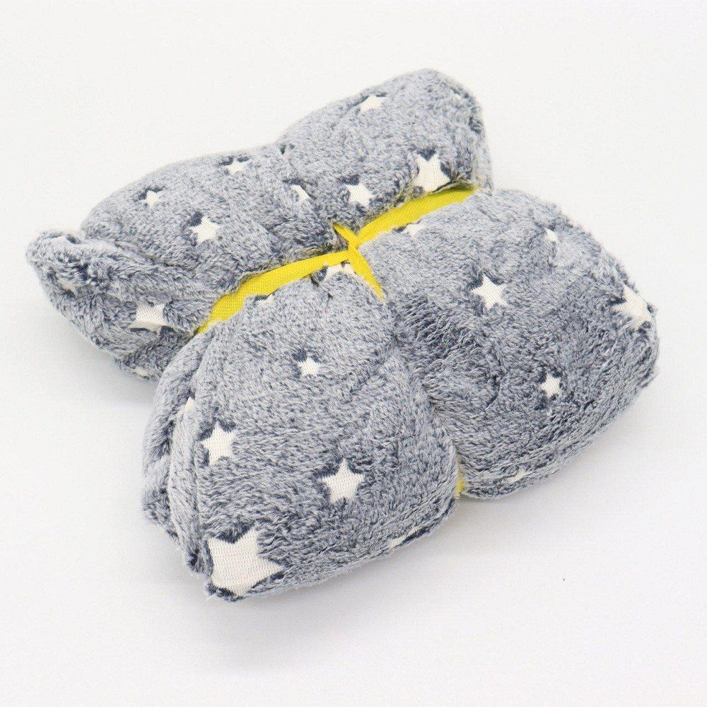 Толстовка плед з капюшоном, що світиться вночі, Stars Dream Зірки, Сірий / Теплий флісовий худі з зірками Київ - фото 9