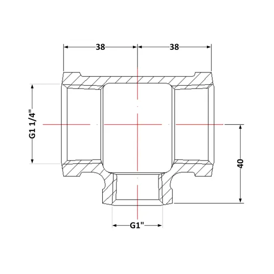 Тройник чугунный 1