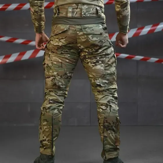 Зимові чоловічі штани з підклаткою фліс на змійці 7.62 Tomahawk Tactica мультикам розмір 52 Одеса