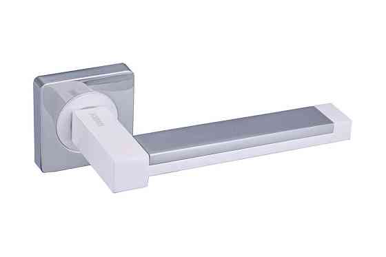 Ручки дверні Gavroche PLATINUM CP/White хром/ білий Київ