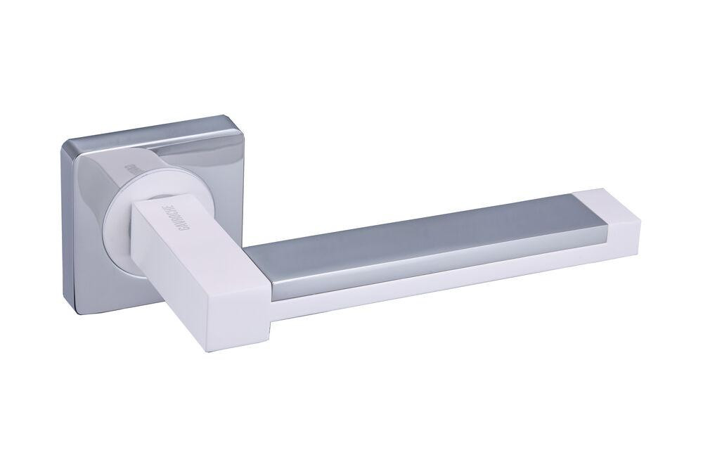 Ручки дверні Gavroche PLATINUM CP/White хром/ білий Київ - фото 2