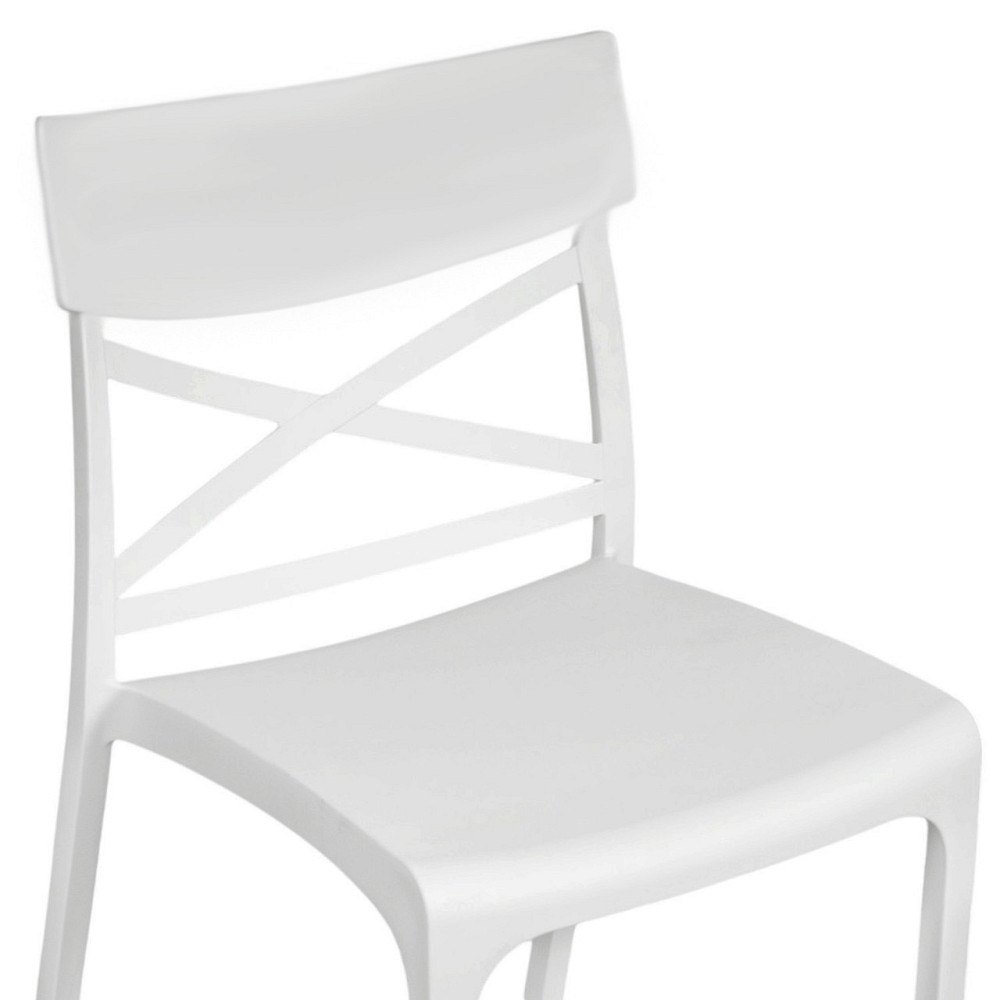 Стілець садовий пластиковий BICA Croix, білий Київ - фото 3