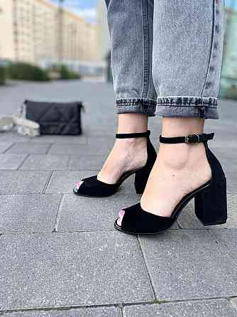 ARLEN Босоніжки жіночі ARLEN Бос-К-01 чорні (літо, замша натуральна) (3749) Коломыя